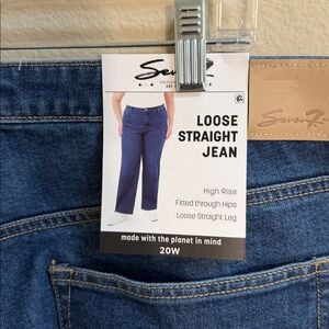 NWT Size 20W Seven7 Loose Straight Jean